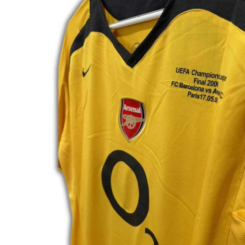 Thierry Henry #14 Arsenal 2005-2006 Final Champions League Away Yellow Jersey