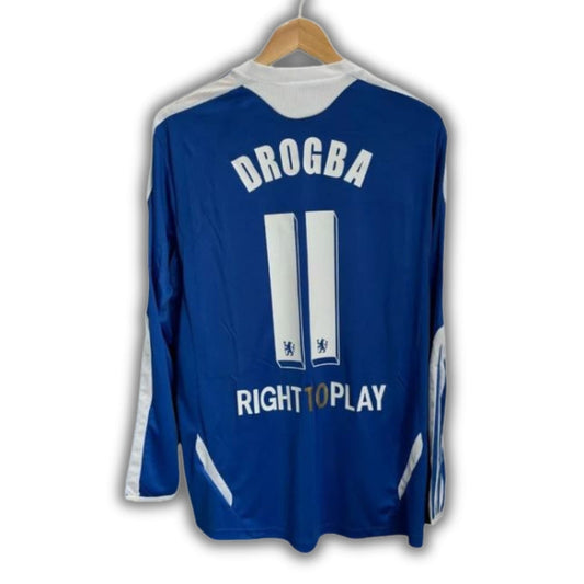 Didier Drogba #11 Chelsea 2011/2012 Final Champions League Jersey Long Sleeve