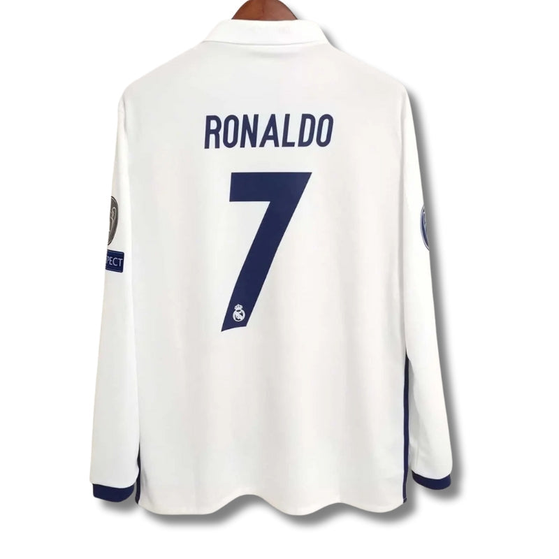 Cristiano Ronaldo #7 Real Madrid 2017 Champions League Final Jersey Long Sleeve